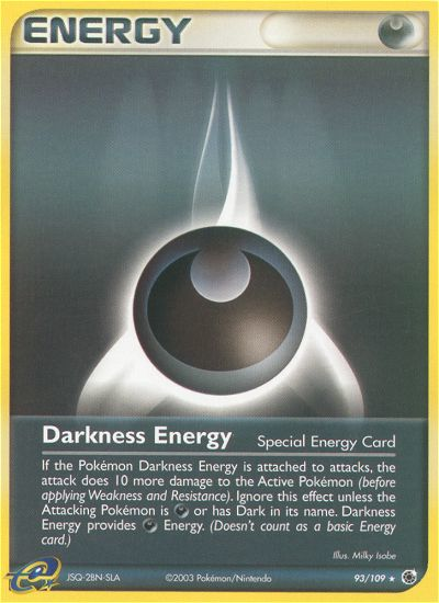 Darkness Energy - 93/109 Ruby & Sapphire Rare Pokemon - NM