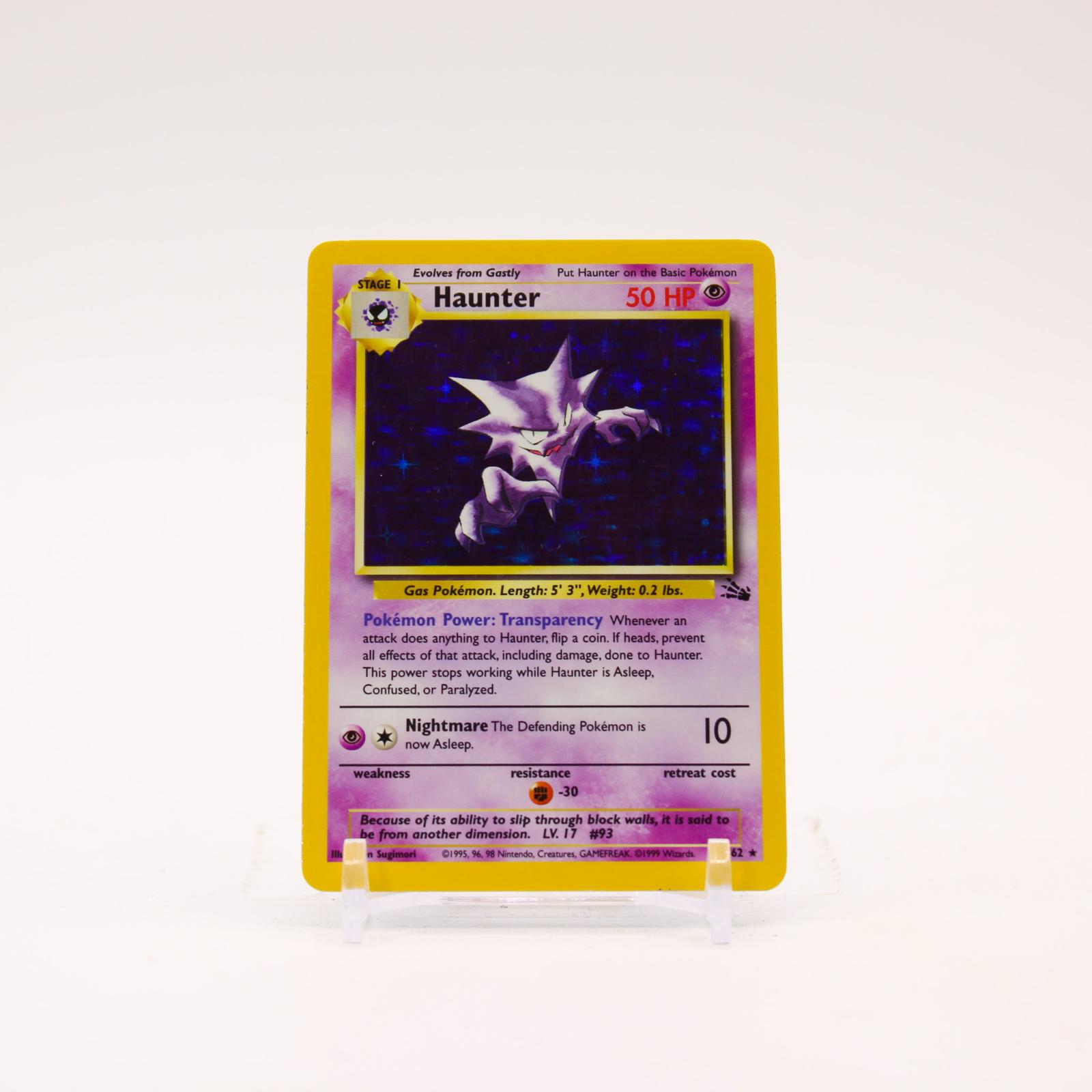 Haunter - 6/62 Fossil Unlimited Holo Rare Pokemon - NM/LP
