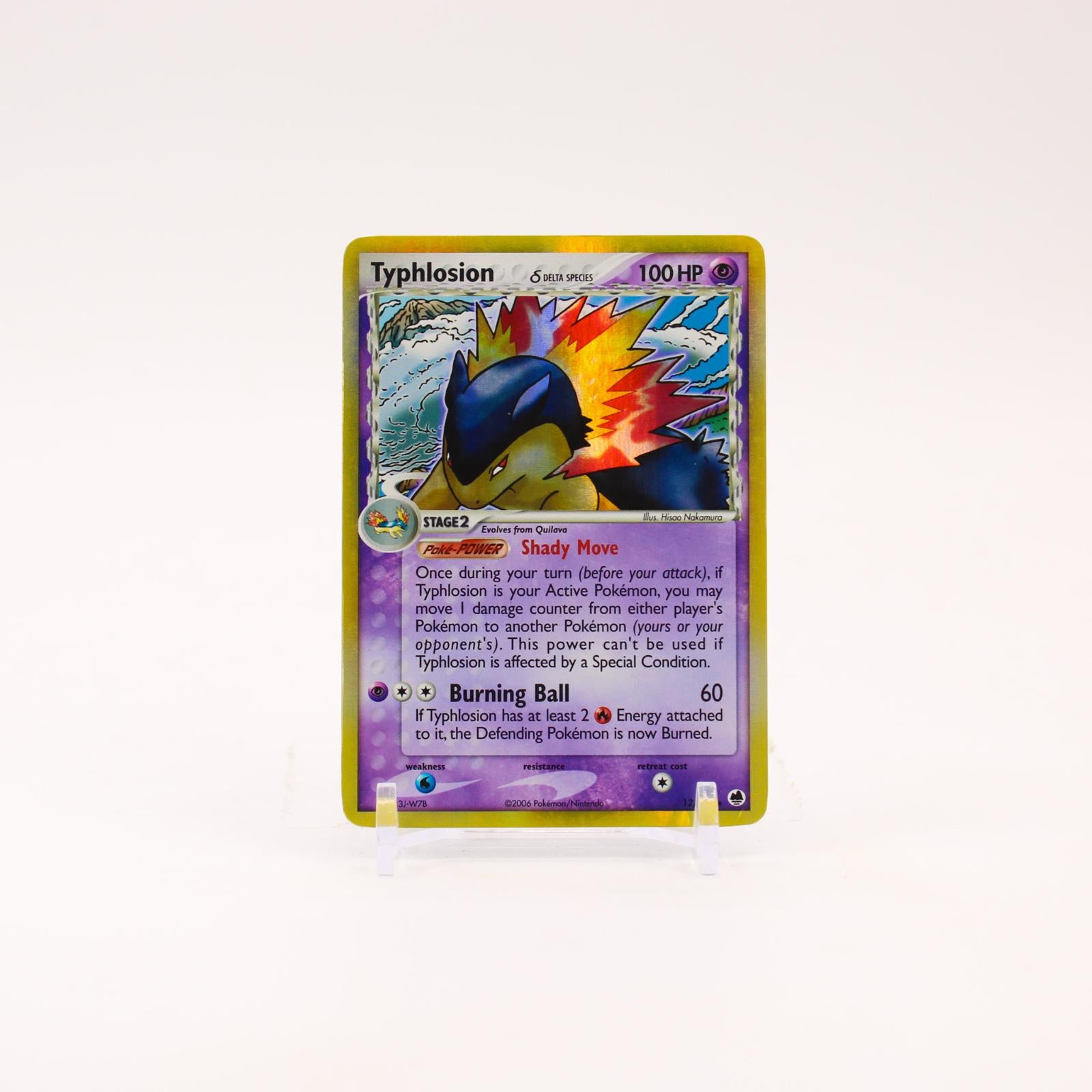 Typhlosion - 12/101 Dragon Frontiers Holo Rare Pokemon - MP/HP