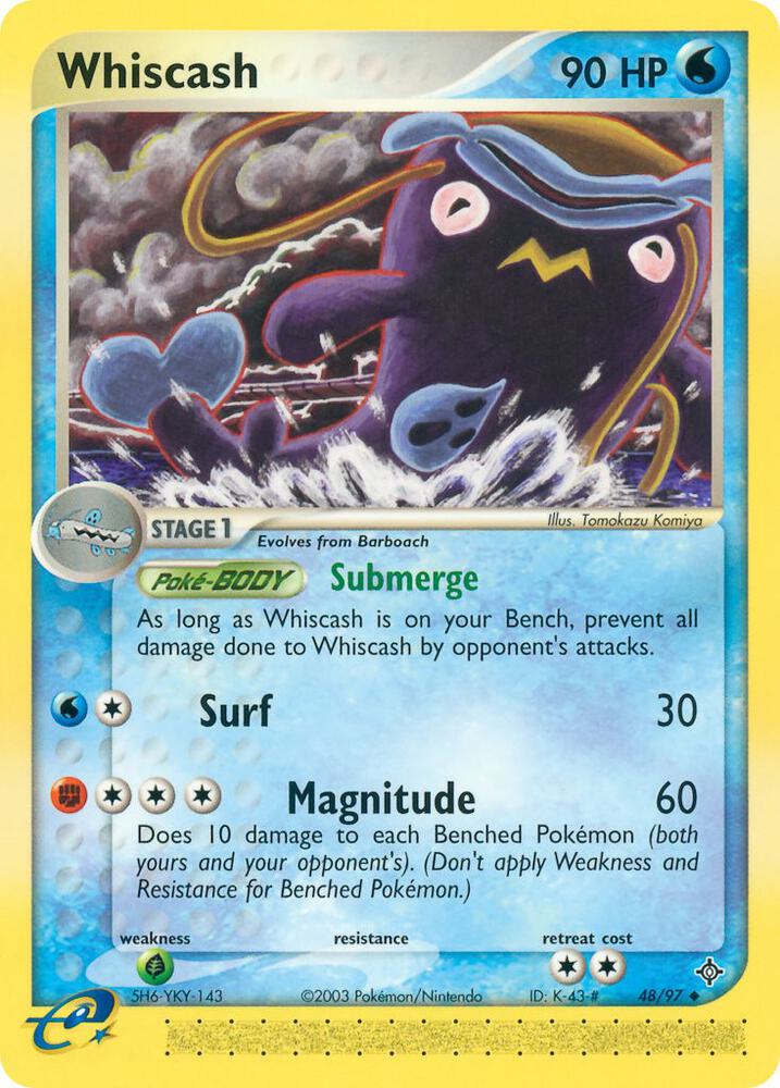 Whiscash - 48/97 ex Dragon Pokemon - NM