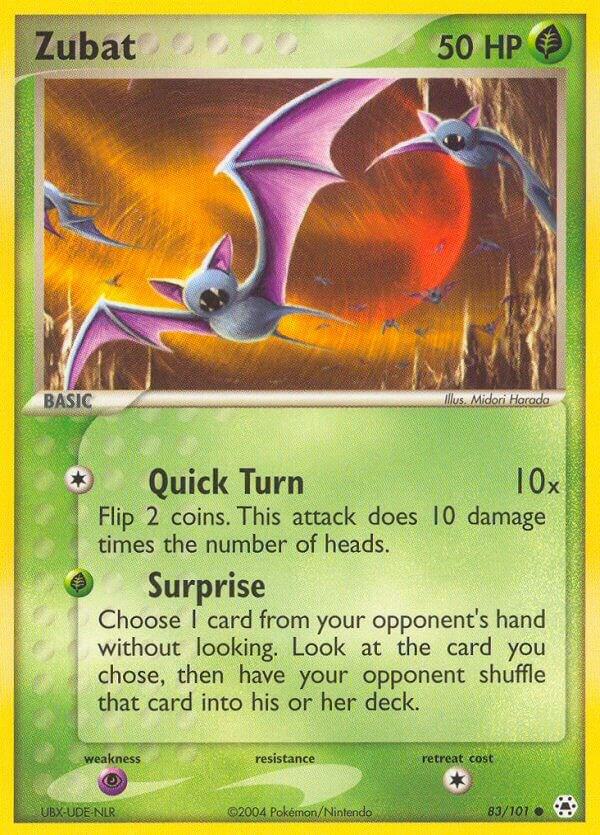 Zubat - 83/101 Hidden Legends Pokemon - NM