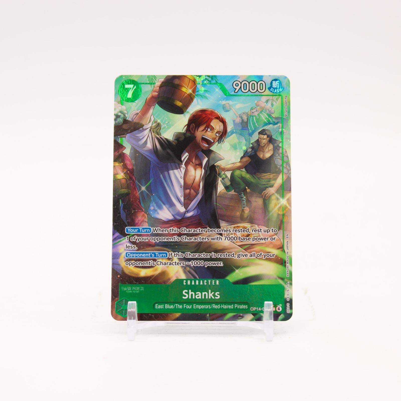 Shanks Alternate Art - OP14-027 The Azure Sea's Seven Foil R One Piece - NM