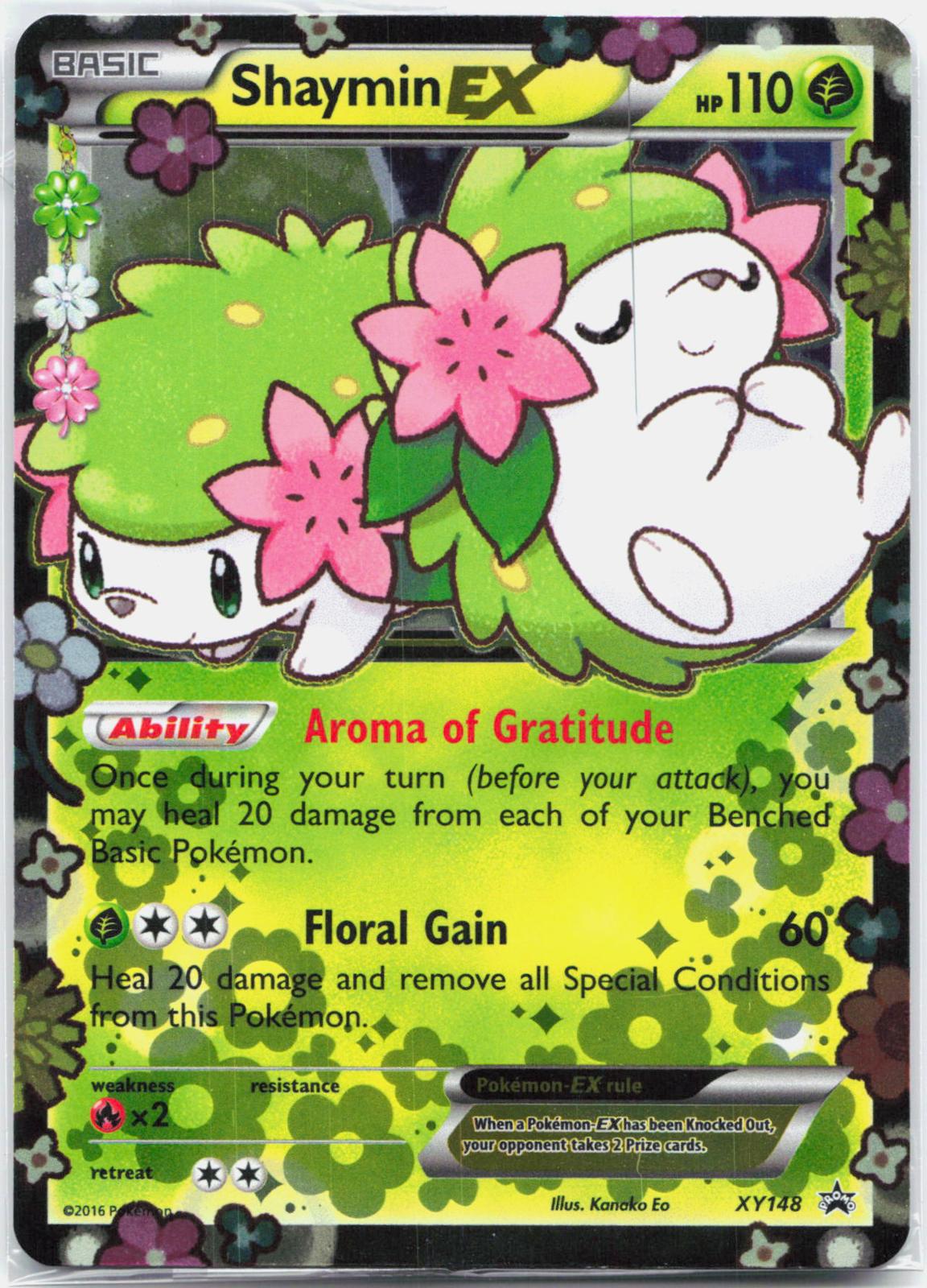 Shaymin EX - XY148 SEALED Black Star Holo Promo Pokemon - NM