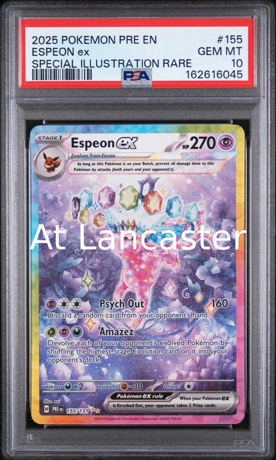 Espeon EX - 155/131 PSA 10 Special Illustration Rare Pokemon (Lanc)