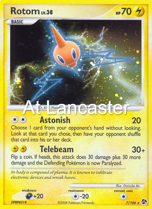 Rotom - 7/106 Great Encounters Rare Pokemon - HP (Lanc)