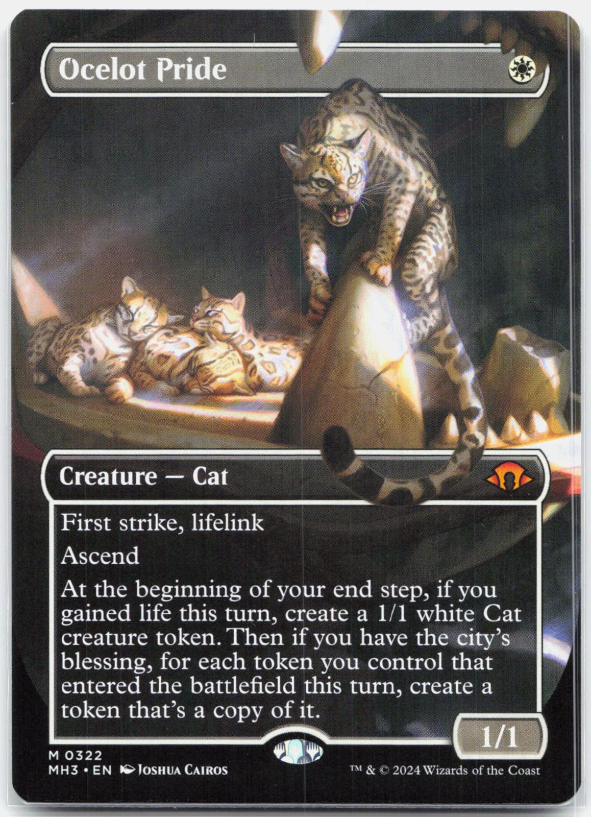 Ocelot Pride Borderless - 322 Modern Horizons 3 Mythic Magic - NM
