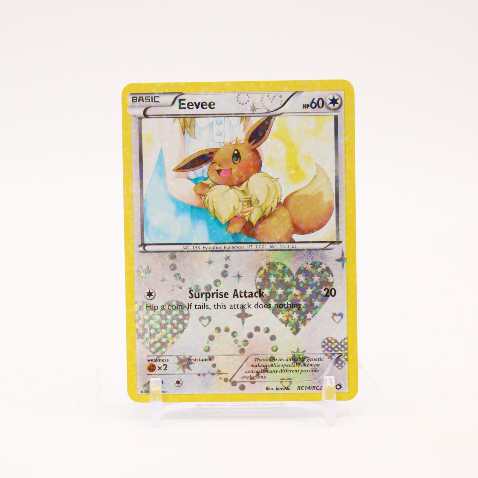Eevee - RC14/RC25 Legendary Treasures Radiant Collection Holo Pokemon - NM/LP