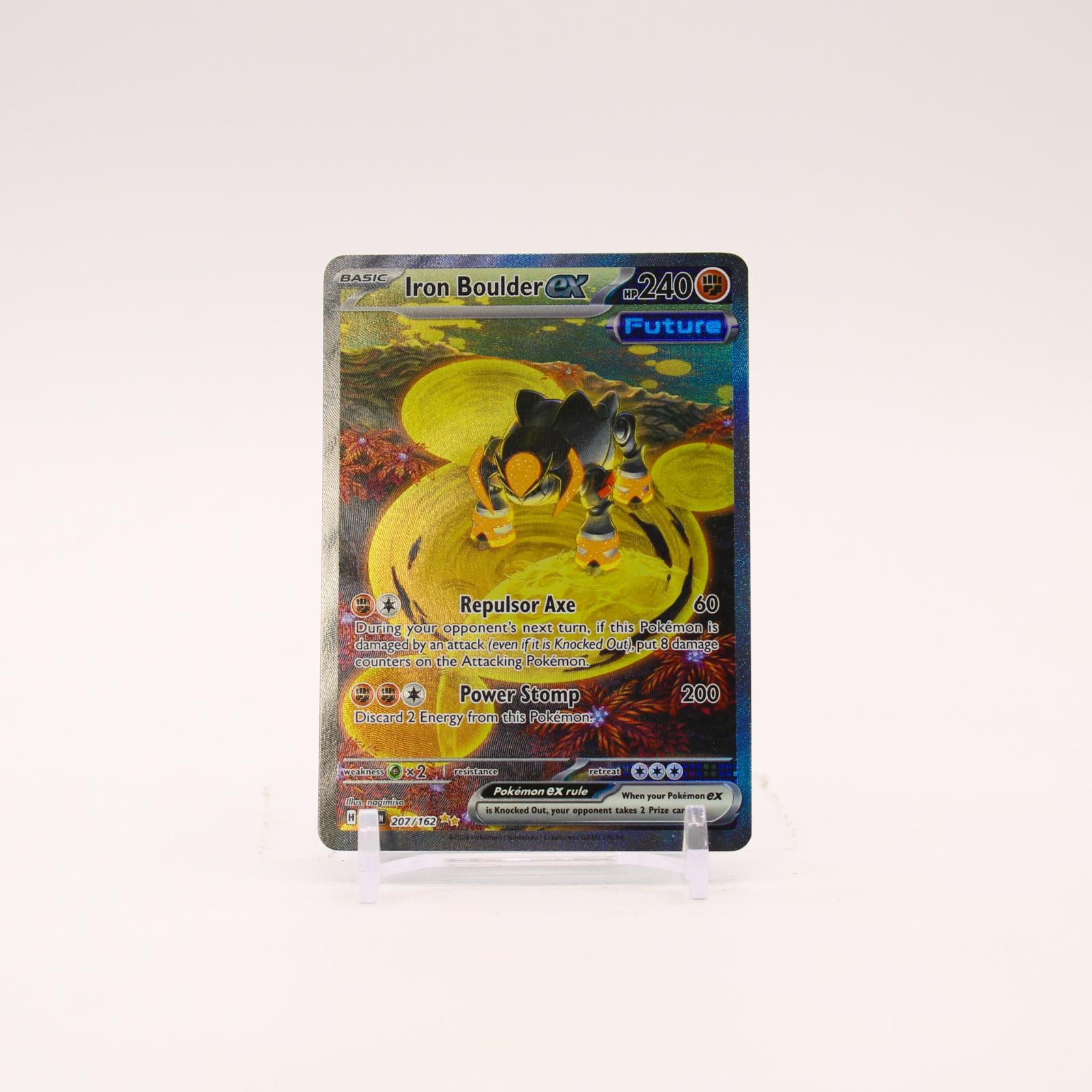 Iron Boulder ex - 207/162 Temporal Forces Holo Special Illustration Pokemon - NM