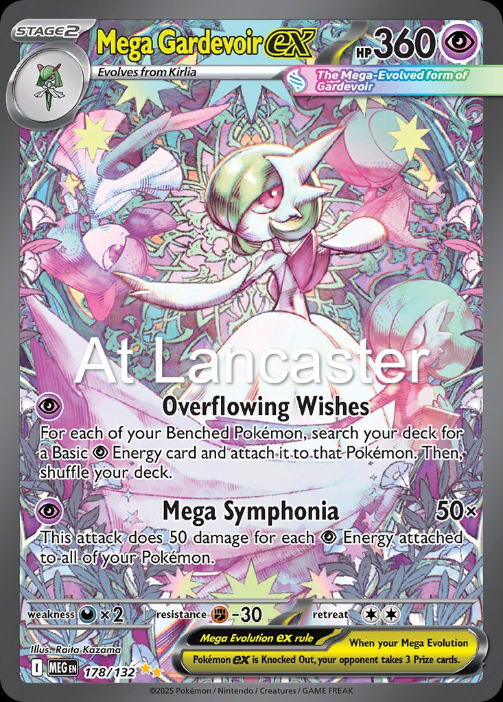 Mega Gardevoir ex - 178/132 Mega Evolution Special Illustration Rare Pokemon - NM (Lanc)