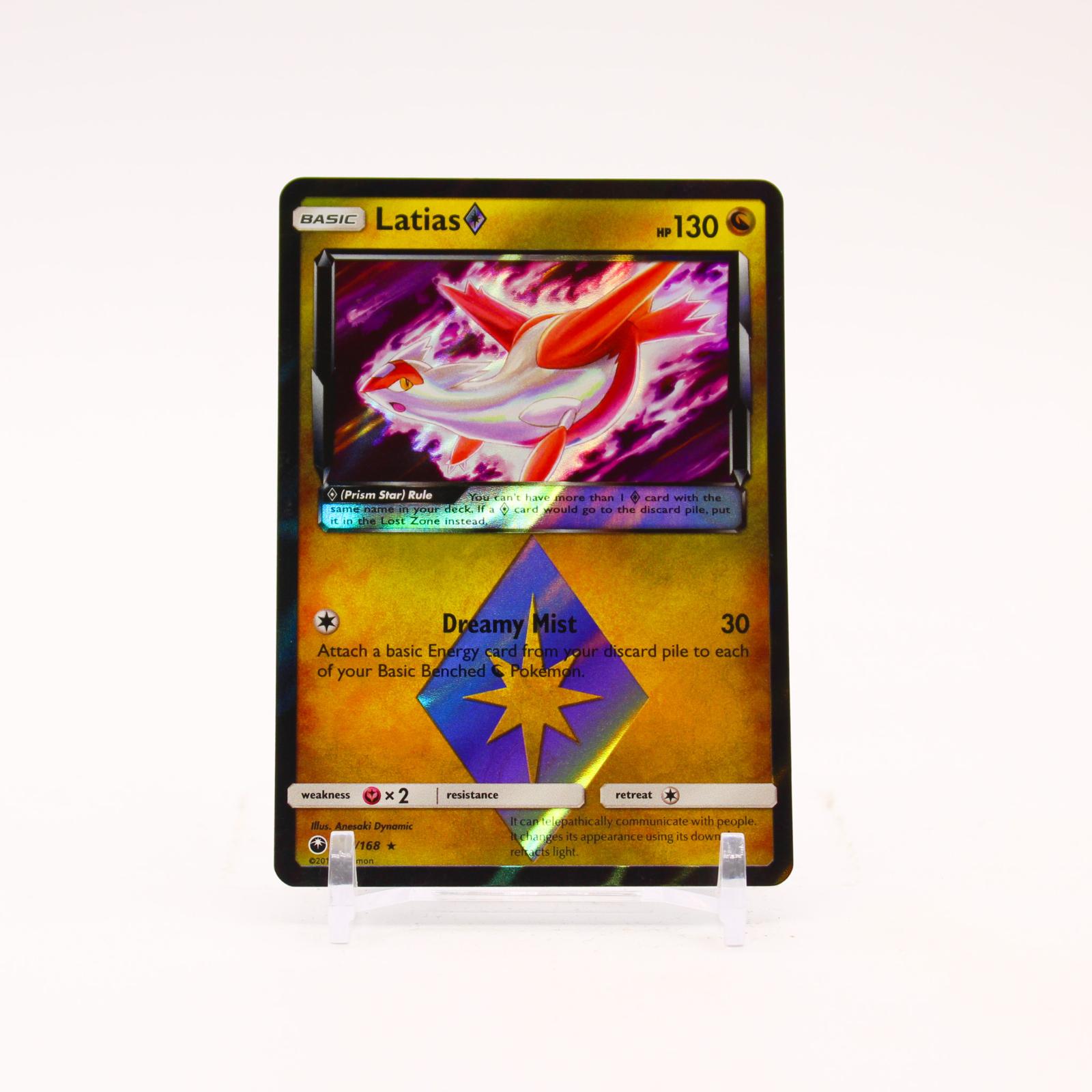 Latias - 107/168 Celestial Storm Holo Prism Star Rare Pokemon - NM