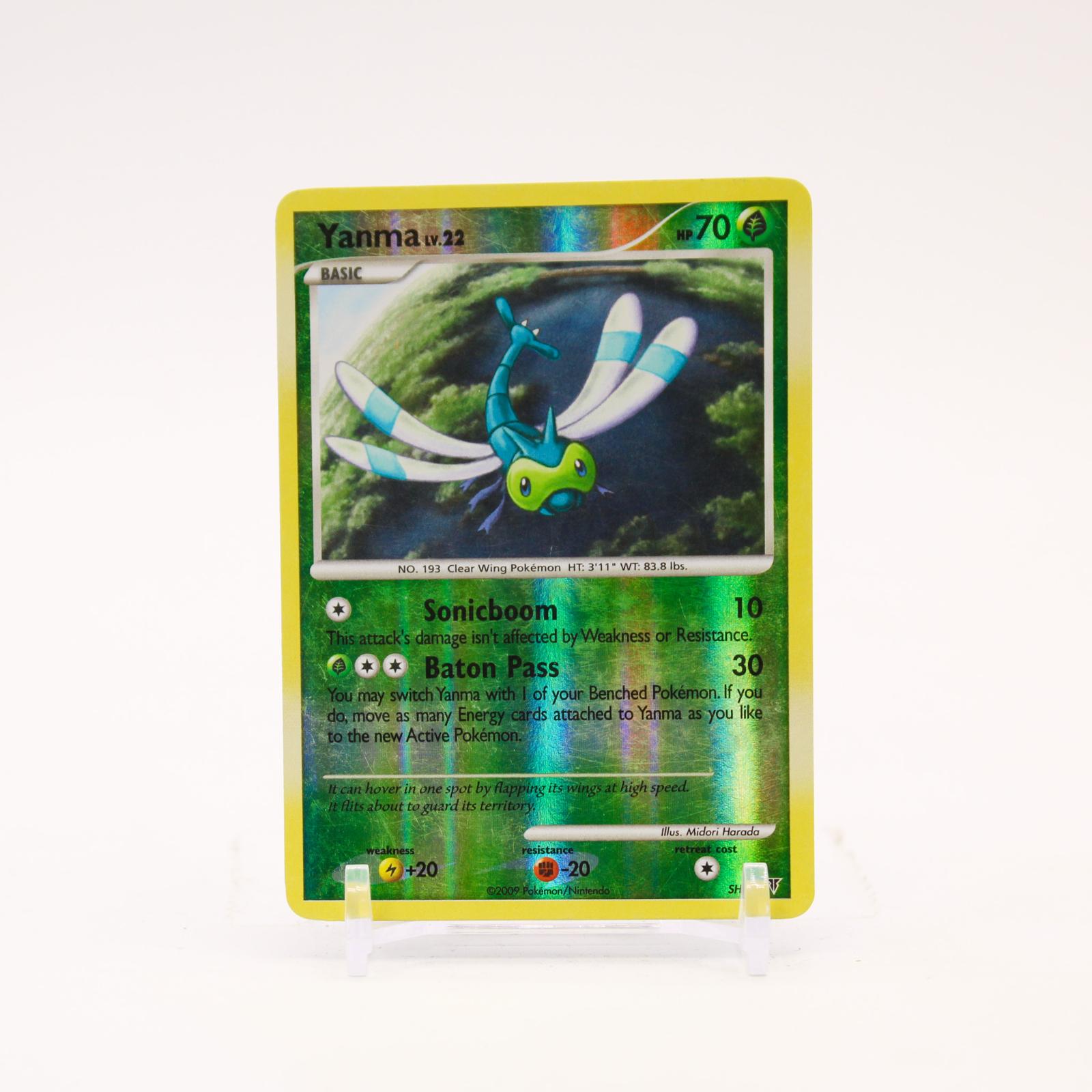 Yanma - SH9 Supreme Victors Reverse Holo Rare Pokemon - LP/MP