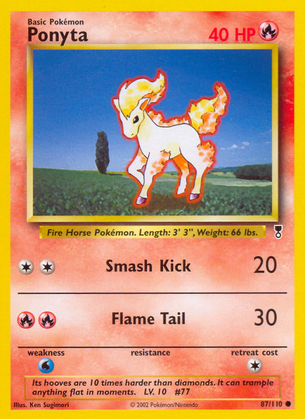 Ponyta - 87/110 Legendary Collection Common Pokemon - NM
