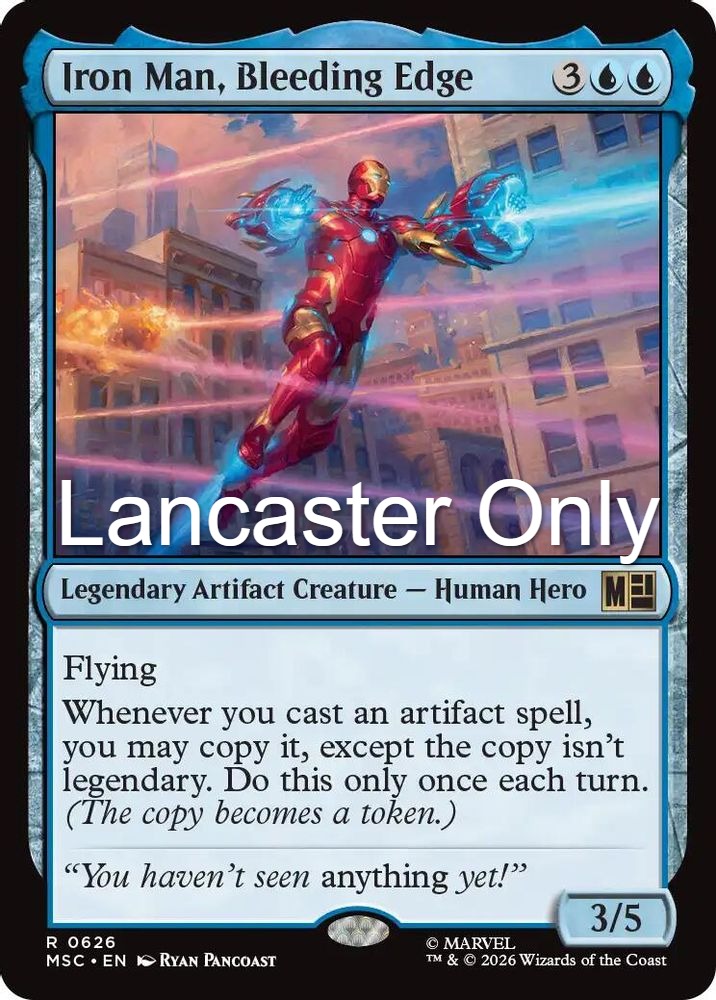 Iron Man, Bleeding Edge - 626 Commander: Marvel Super Heroes Foil Rare Magic: The Gathering - NM (Lanc)