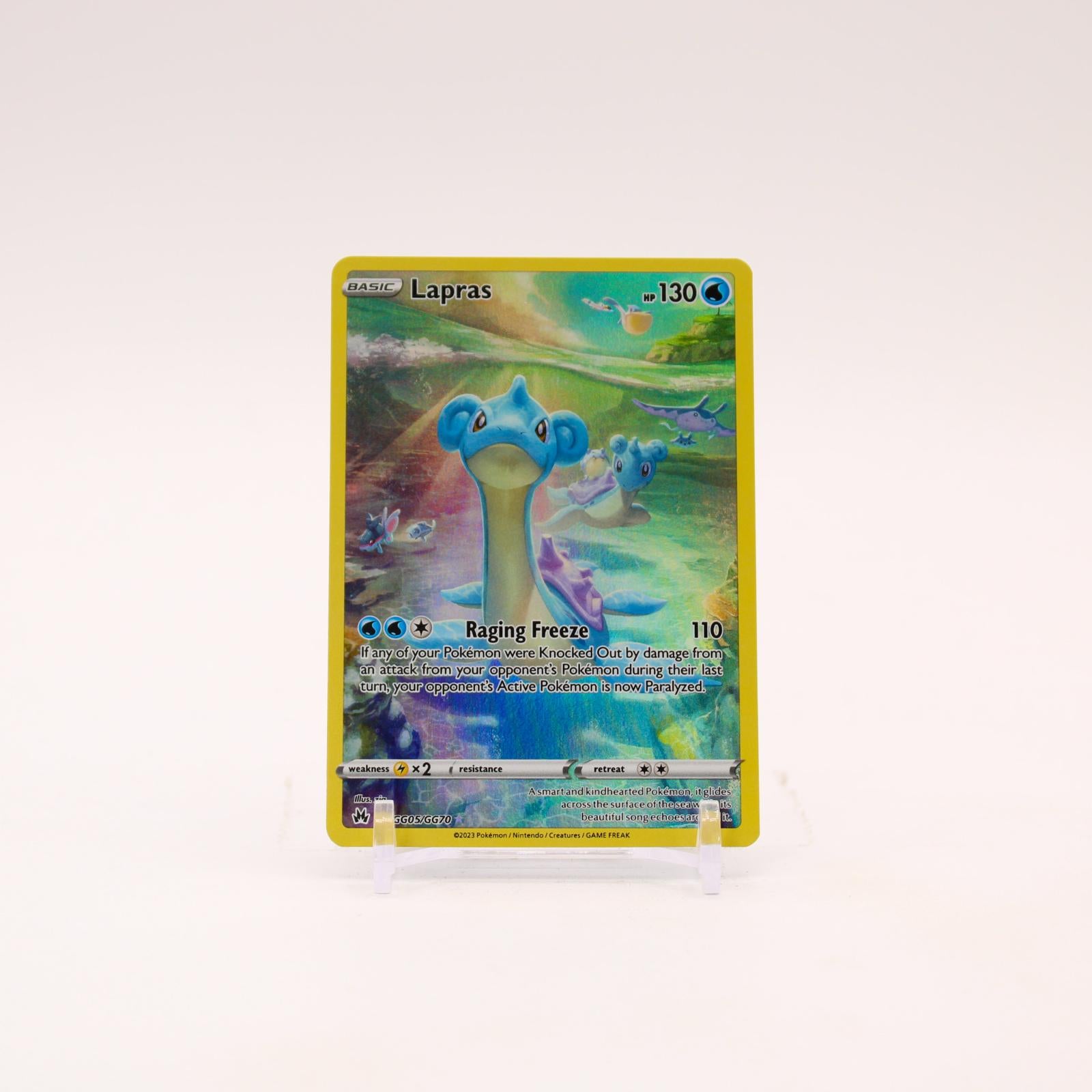 Lapras - GG05/GG70 Crown Zenith Galarian Gallery Holo Pokemon - NM/LP