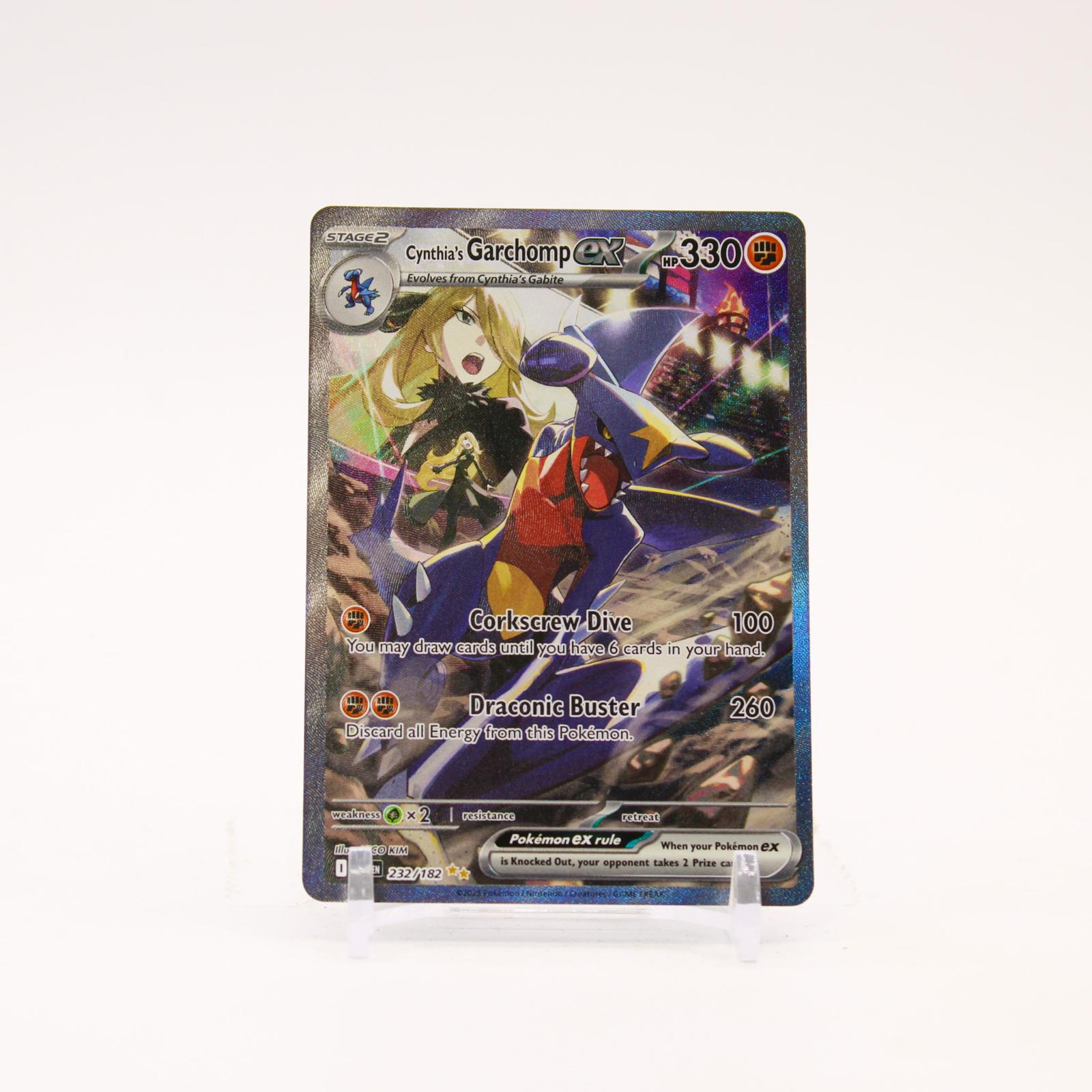 Cynthia's Garchomp ex - 232/182 Destined Rivals Special Illustration Pokemon - NM/MINT