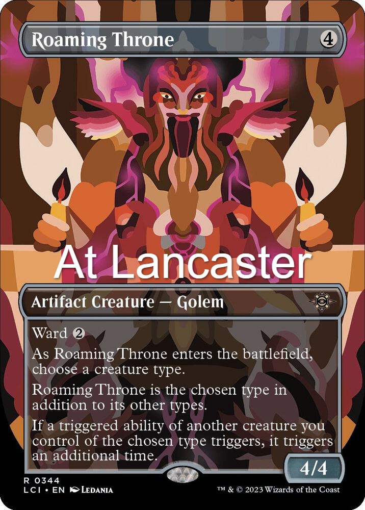 Roaming Throne (Borderless) - 344 The Lost Caverns of Ixalan Rare Magic: The Gathering - NM (Lanc)