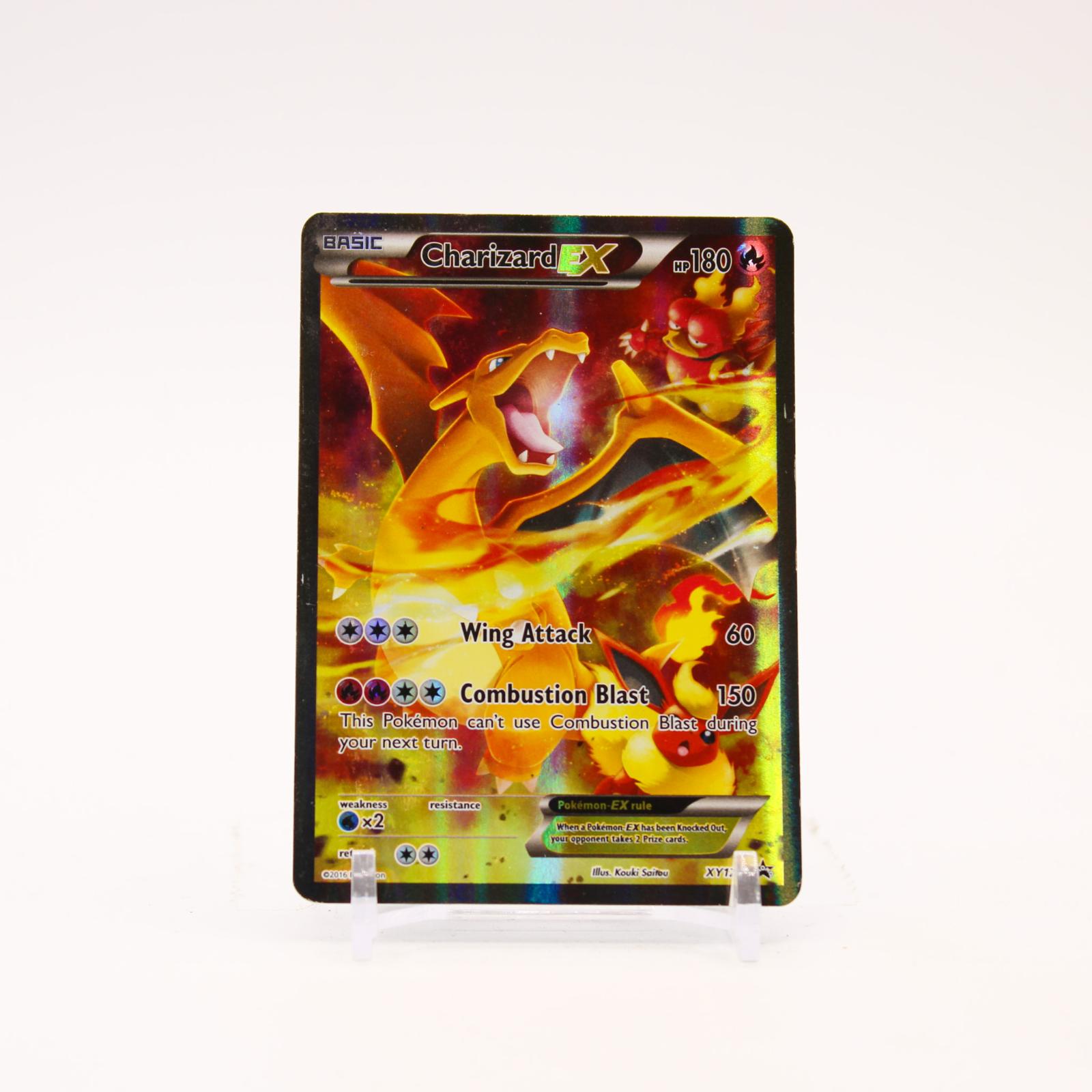 Charizard EX - XY121 Black Star Holo Alternate Art Promo Pokemon - MP/HP
