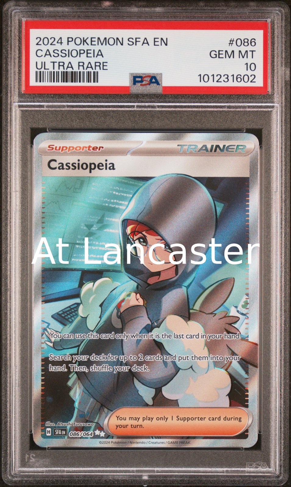 Cassiopeia - 086/64 PSA 10 Shrouded Fable Ultra Rare Pokemon (Lanc)