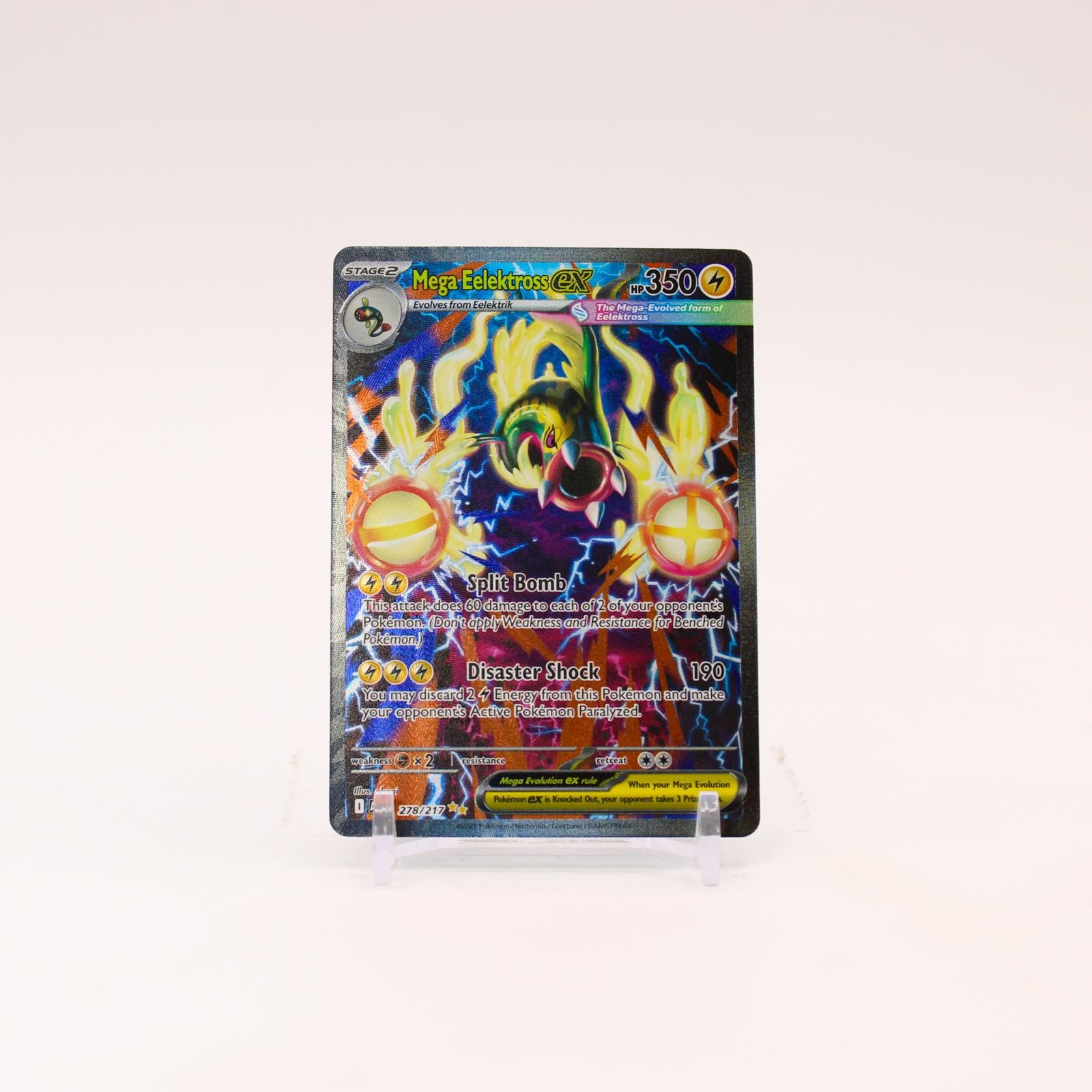 Mega Eelektross ex - 278/217 Ascended Heroes Special Illustration Pokemon - NM/MINT