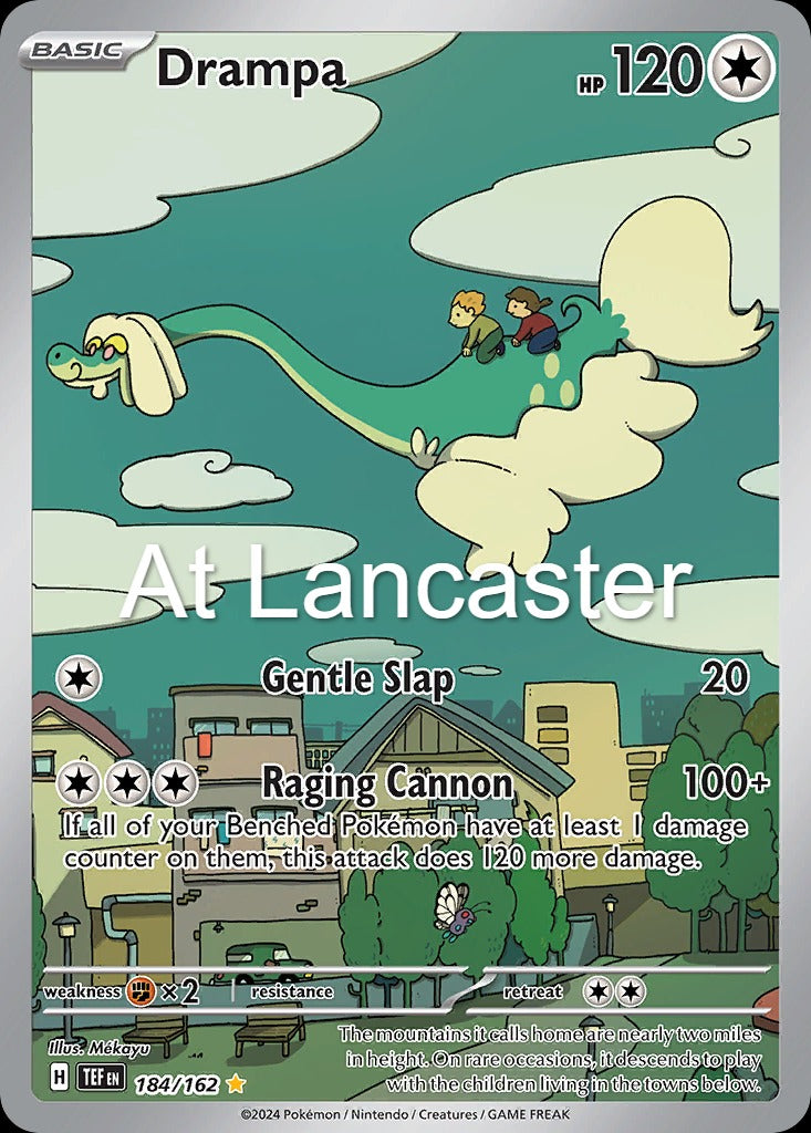 Drampa - 184/162 Temporal Forces Illustration Rare Pokemon - NM (Lanc)