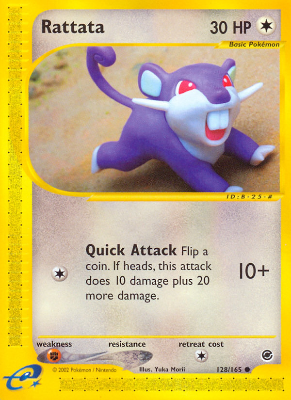 Rattata - 128/165 Expedition Base Set Common Pokemon - NM