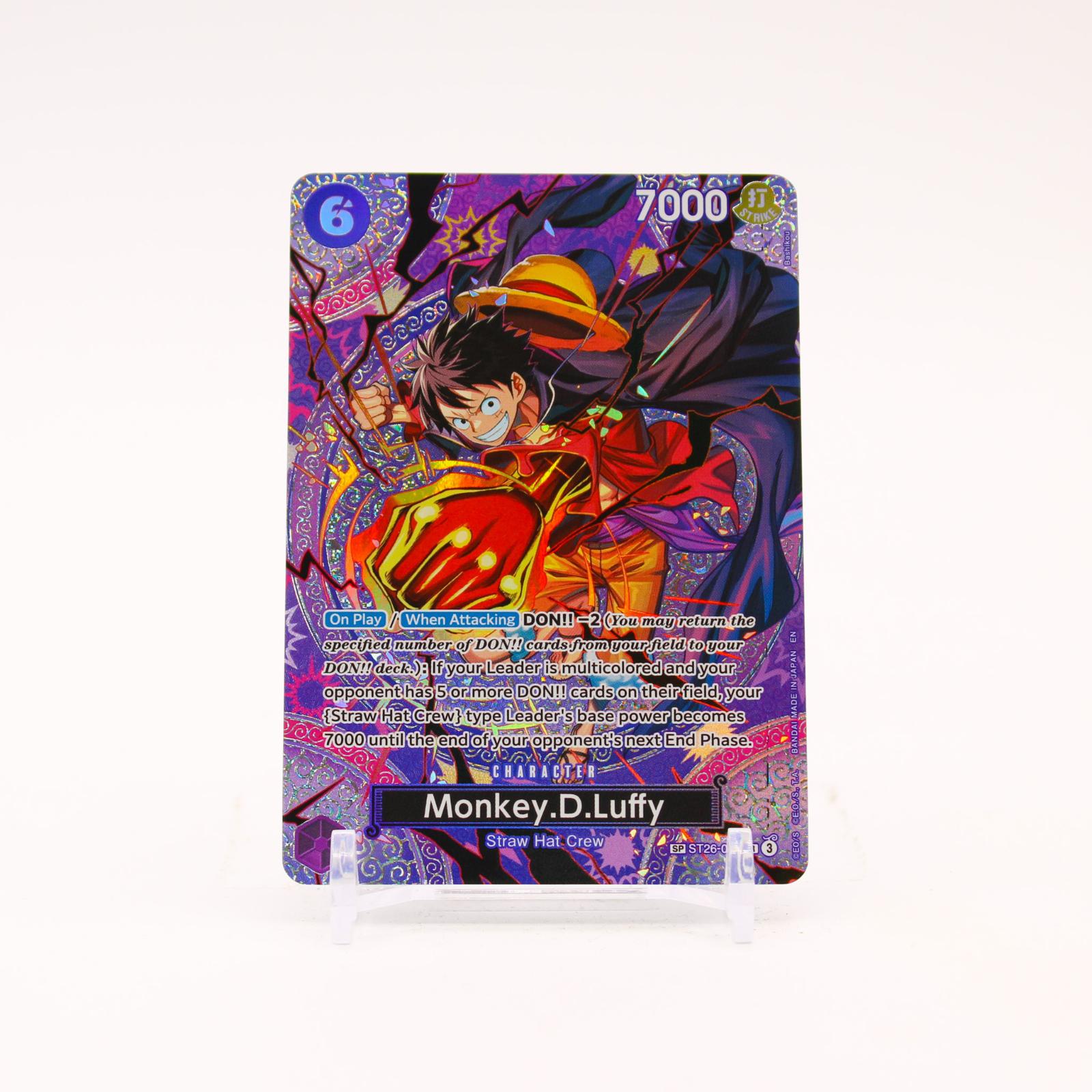 Monkey.D.Luffy SP - ST26-005 Adventure on Kami's Island Foil SR One Piece - NM