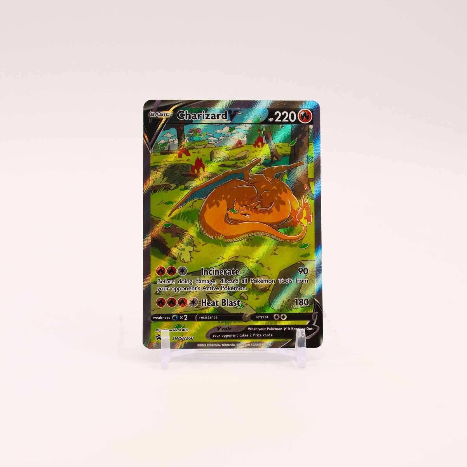Charizard V - SWSH260 Sword & Shield Alternate Art Promo Pokemon - NM