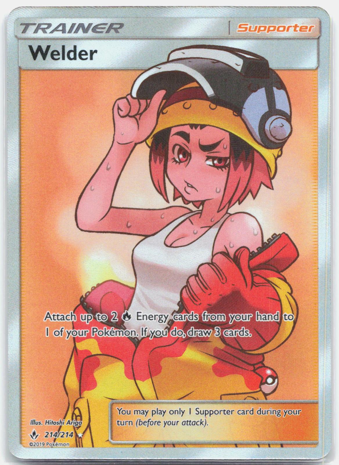 Welder - 214/214 Unbroken Bonds Full Art Pokemon - NM