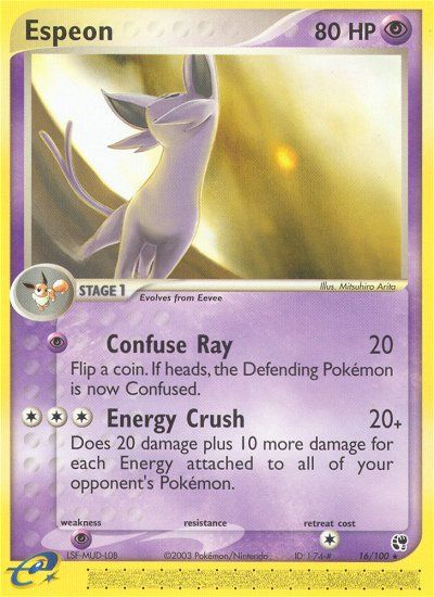 Espeon - 16/100 Sandstorm Rare Pokemon - NM
