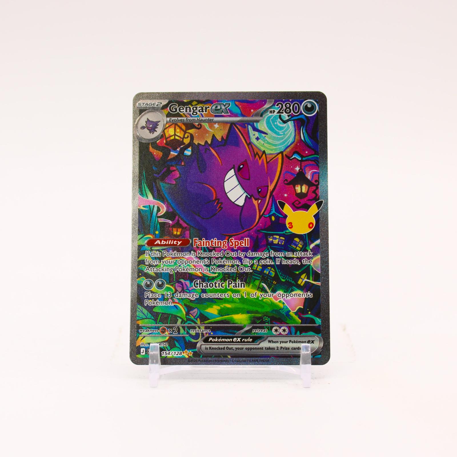 Gengar ex - 154/128 30th Celebration Holo Special Illustration Pokemon - NM/MINT