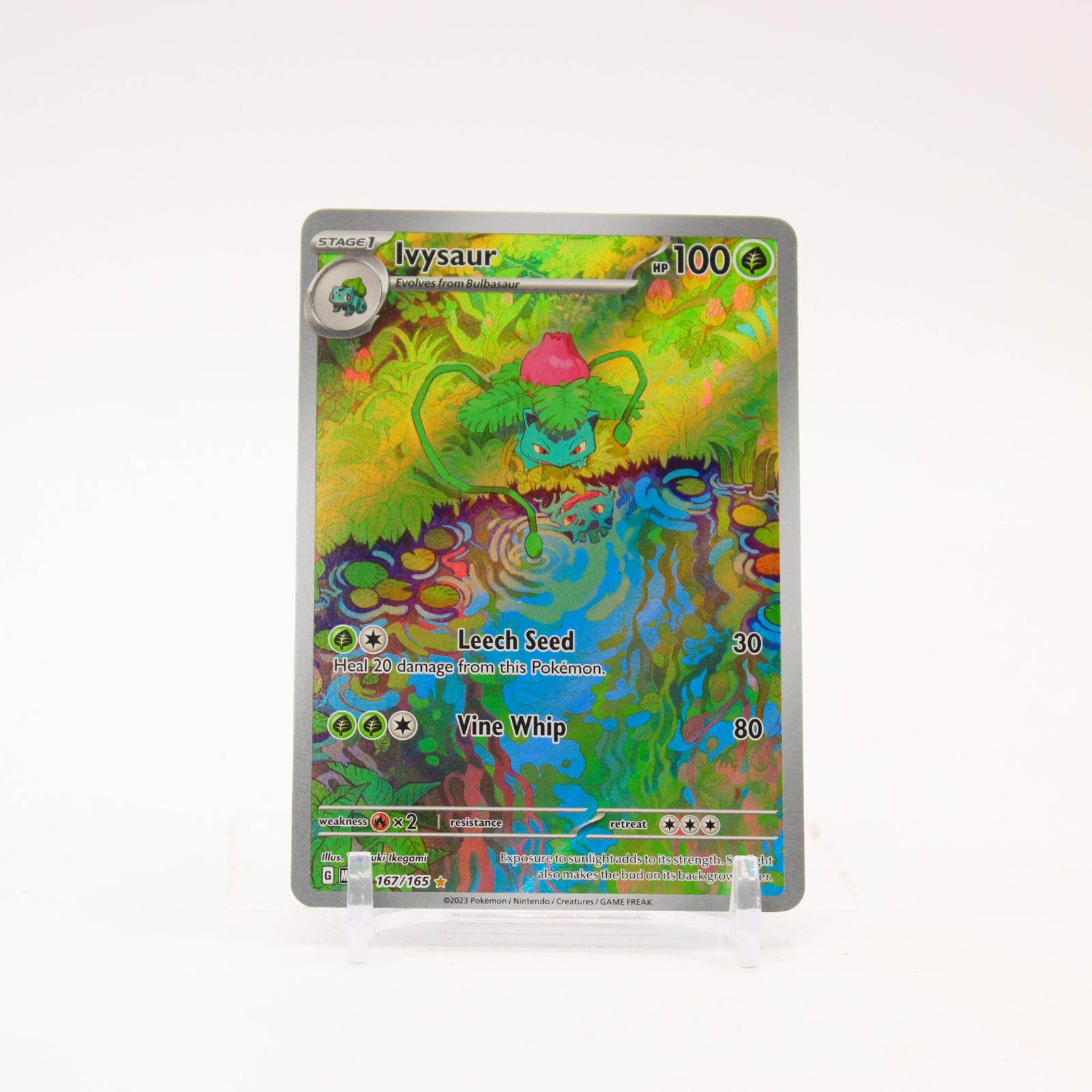 Ivysaur - 167/165 151 Holo Illustration Rare Pokemon - NM