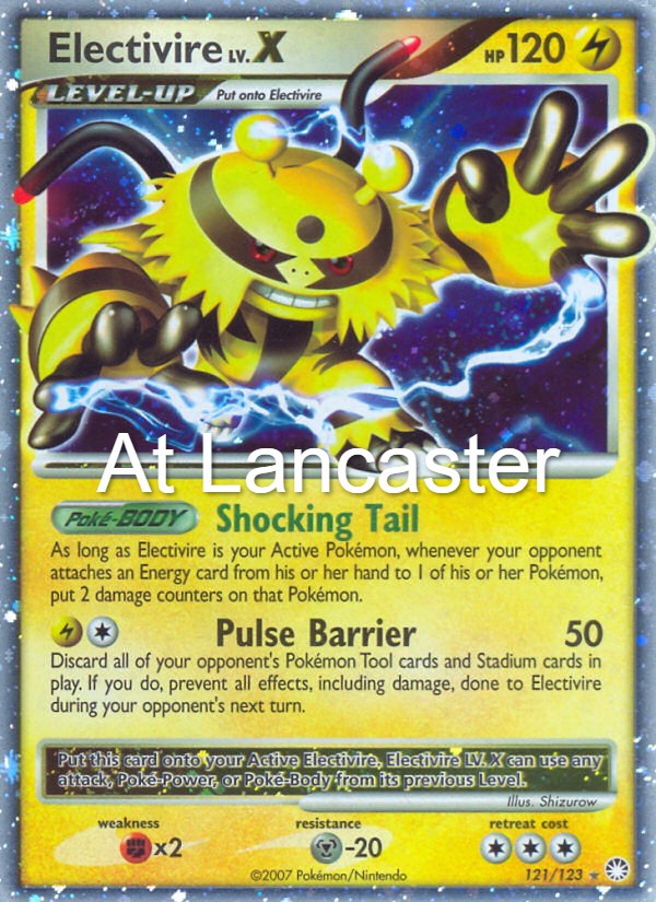 Electivire LV.X - 121/123 Mysterious Treasures LV.X Rare Pokemon - MP/HP (Lanc)