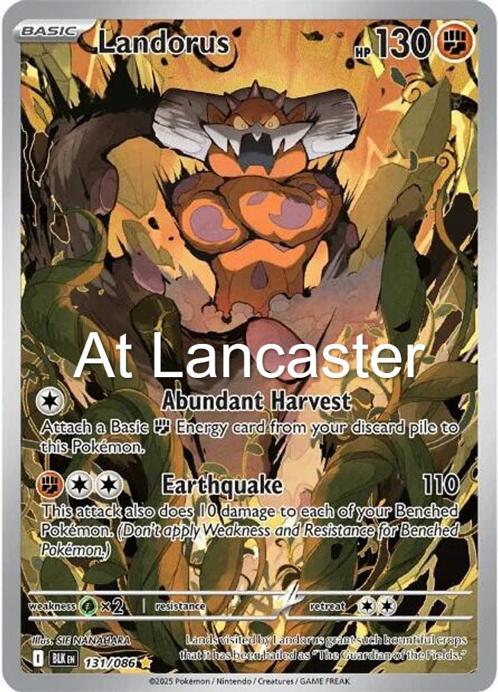 Landorus - 131/086 Black Bolt Illustration Rare Pokemon - NM (Lanc)