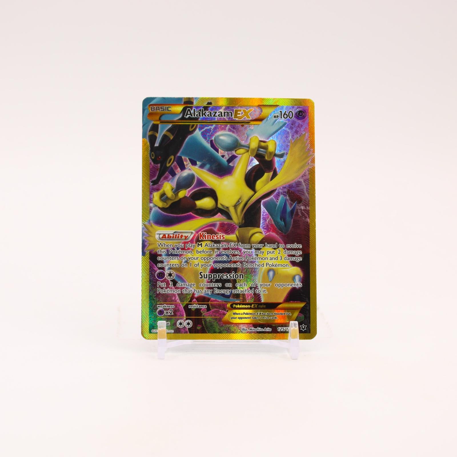 Alakazam EX - 125/124 Fates Collide Secret Rare Pokemon - MP/HP