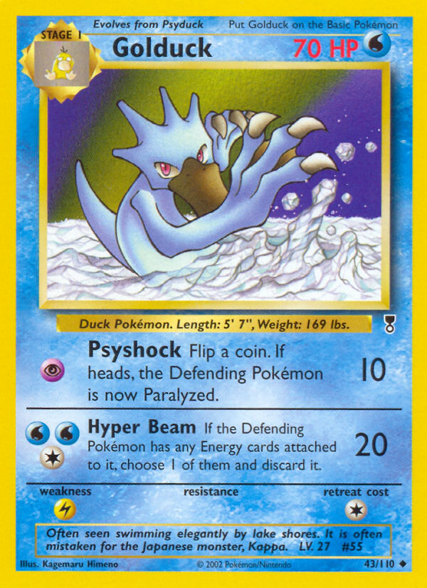 Golduck - 43/110 Legendary Collection Uncommon Pokemon - NM