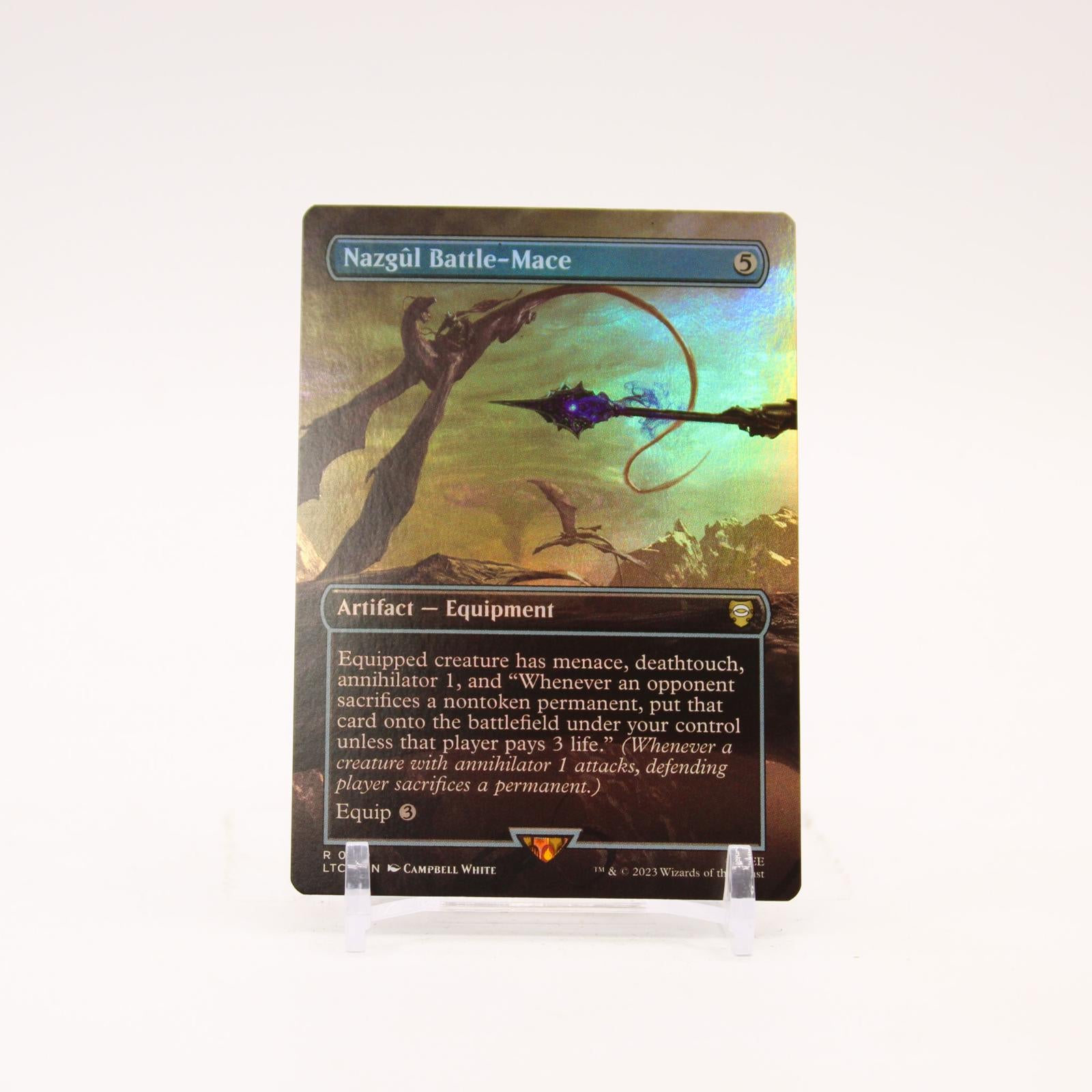 Nazgul Battle-Mace Borderless - 510 The Lord of the Rings Foil Rare Magic - NM