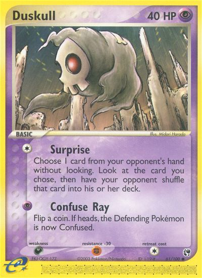 Duskull - 61/100 Sandstorm Common Pokemon - NM