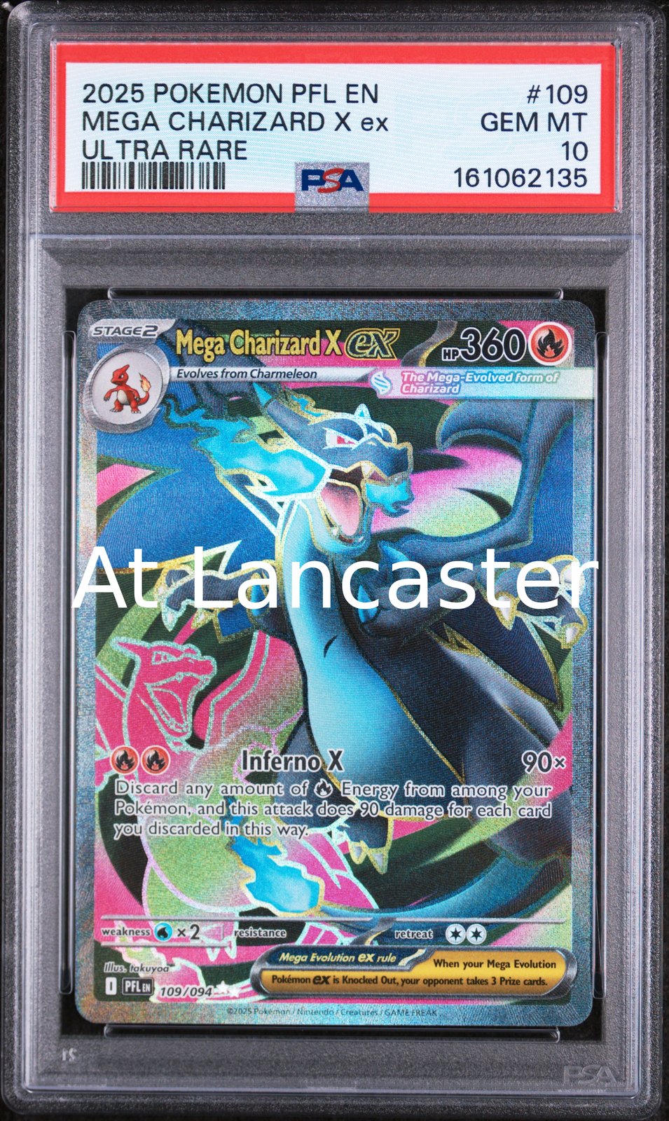 Mega Charizard X EX - 109/094 PSA 10 Pfl En-Phantasmal Flames Ultra Rare Pokemon