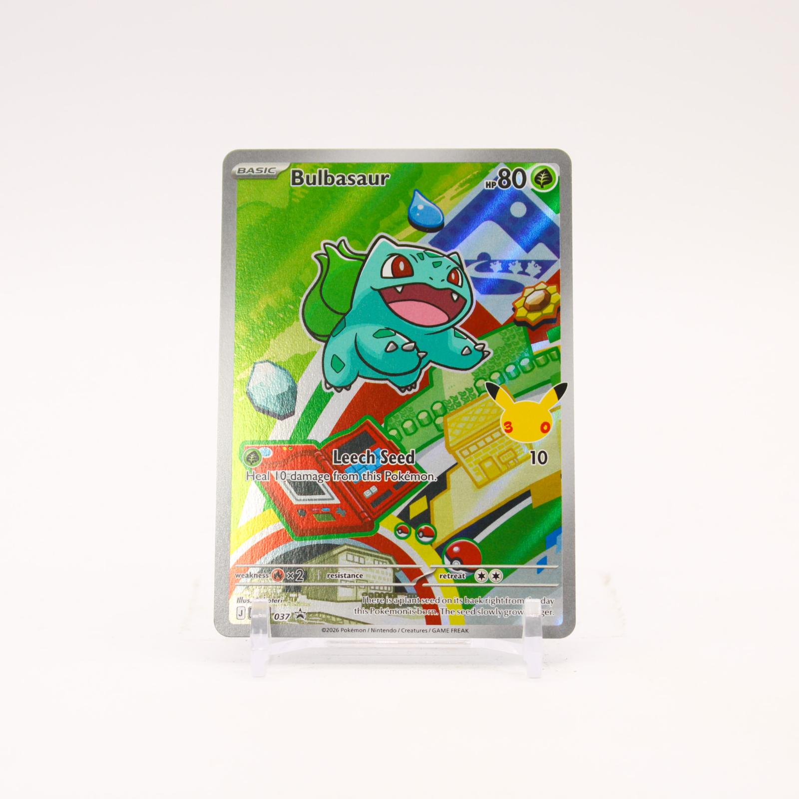 Bulbasaur - MEP037 Mega Evolution First Partner Holo Promo Pokemon - NM