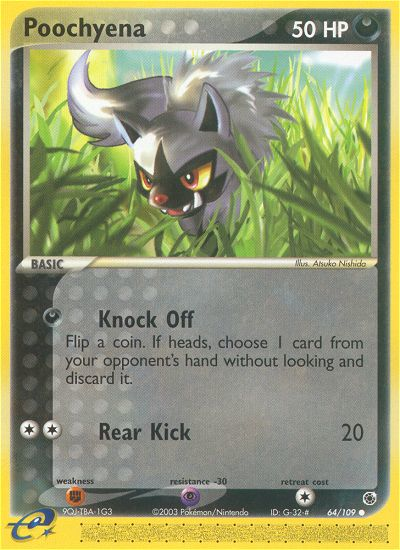 Poochyena - 64/109 Ruby & Sapphire Common Pokemon - NM