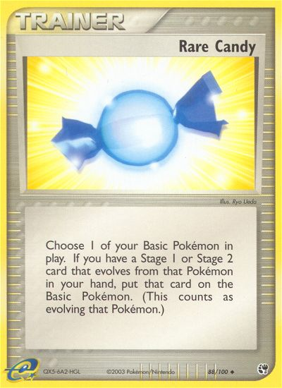 Rare Candy - 88/100 Sandstorm Uncommon Pokemon - NM