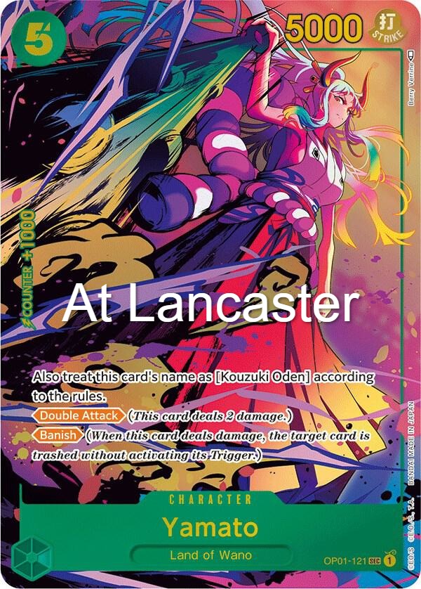 Yamato (Parallel) - OP01-121 Romance Dawn Secret Rare One Piece - NM (Lanc)