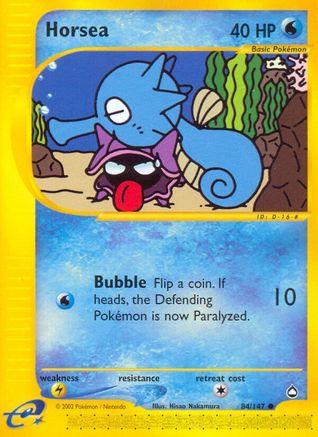 Horsea - 84/147 Aquapolis Common Pokemon - NM