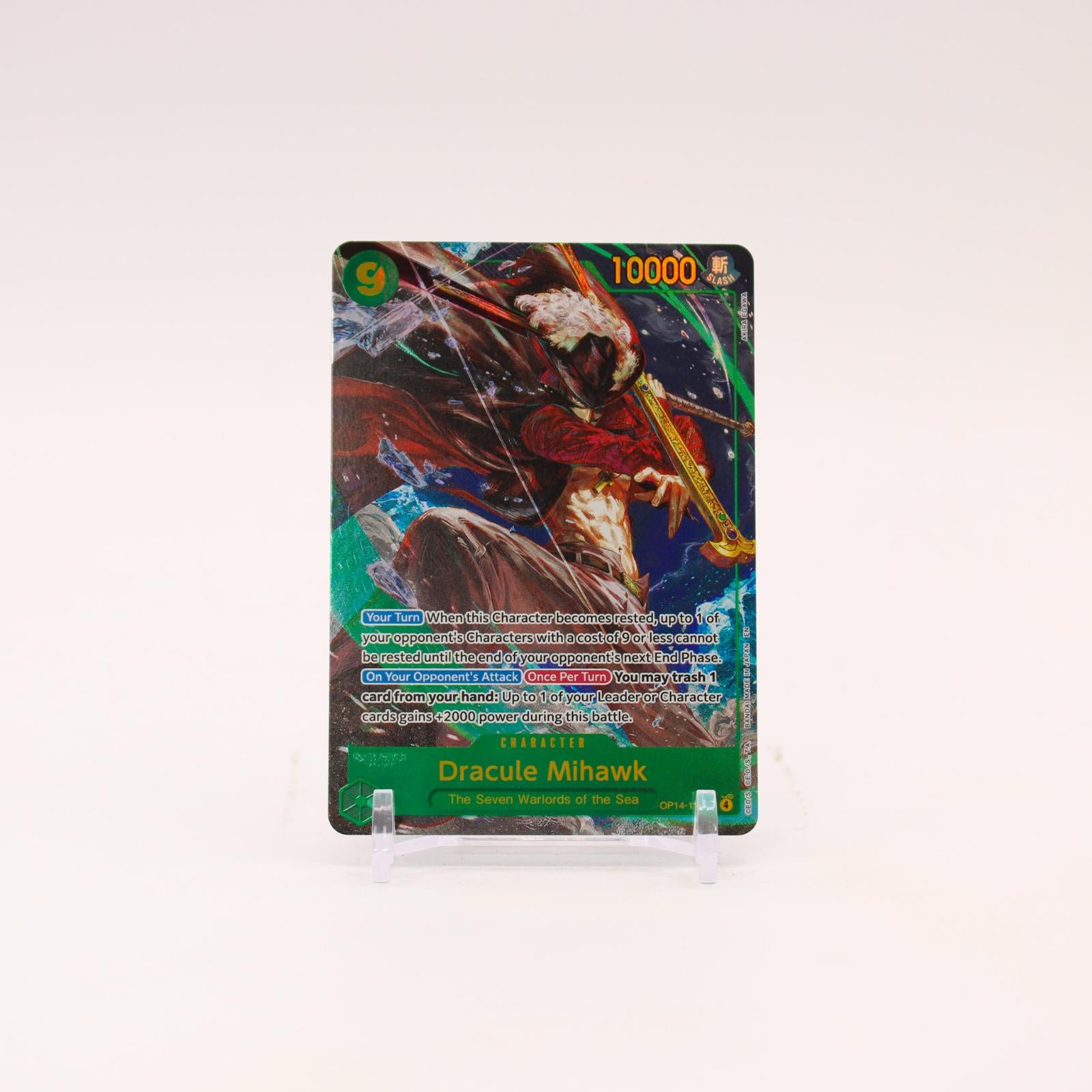 Dracule Mihawk Alternate Art - OP14-119 The Azure Sea's Seven SEC One Piece - NM/MINT