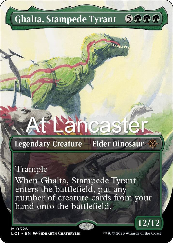Ghalta, Stampede Tyrant (Borderless) - 326 The Lost Caverns of Ixalan Mythic Magic: The Gathering - NM (Lanc)