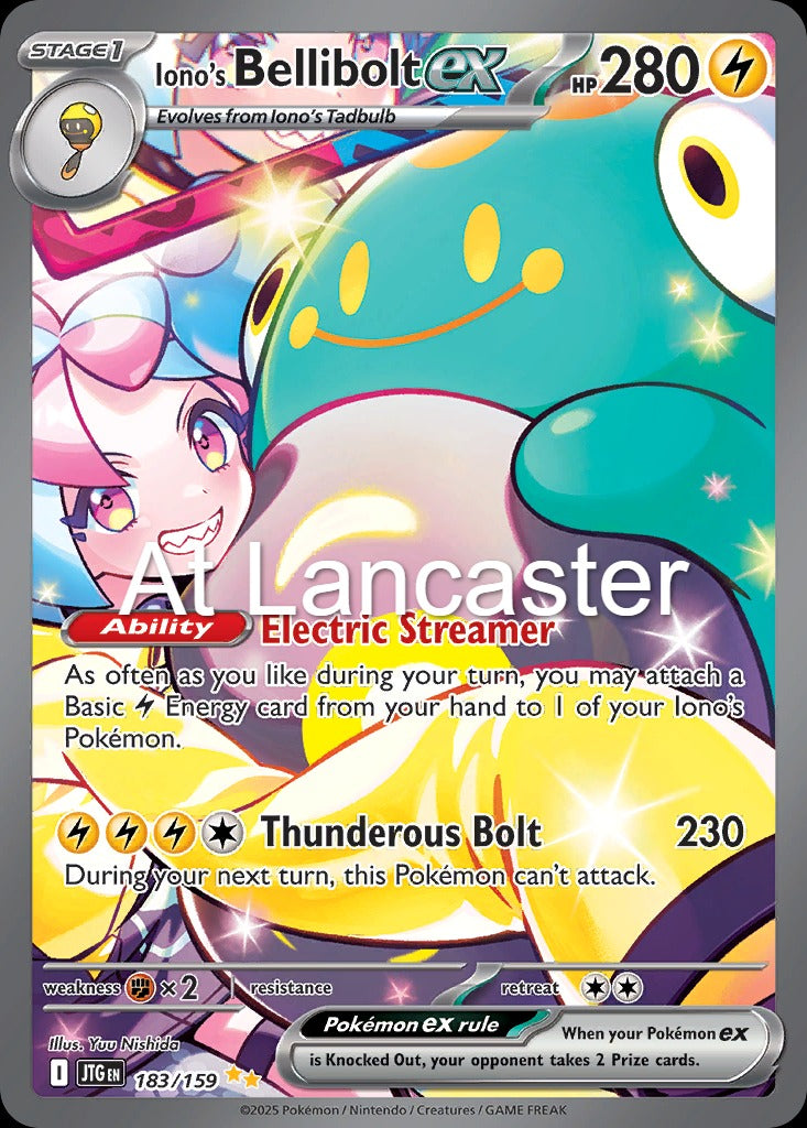 Iono's Bellibolt ex - 183/159 Journey Together Special Illustration Rare Pokemon - NM (Lanc)