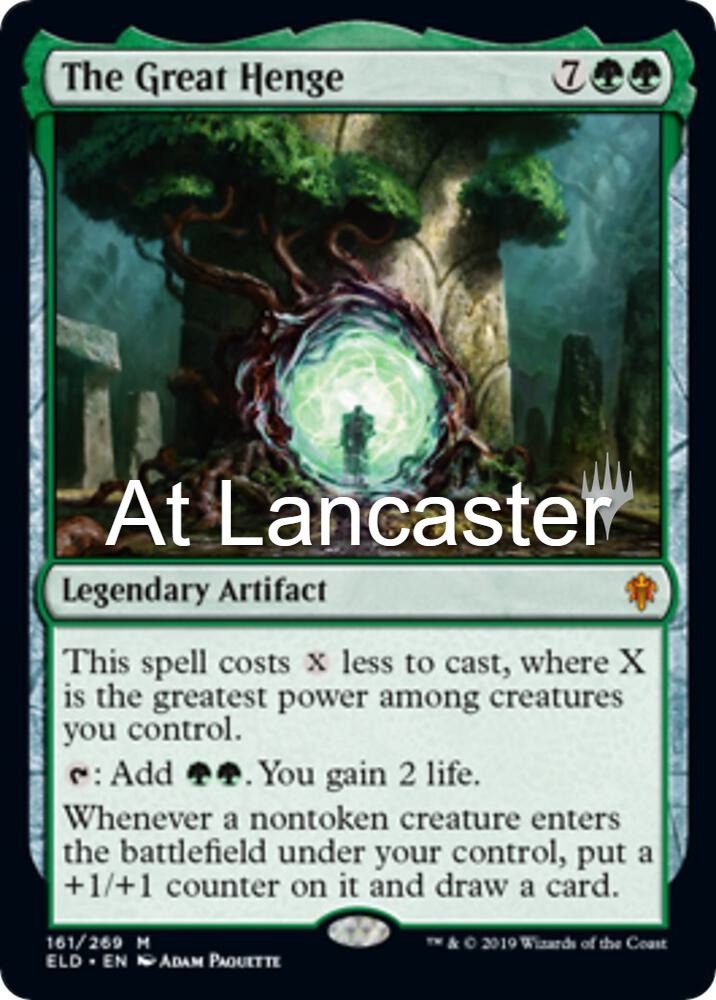 The Great Henge - 161 Promo Pack: Throne of Eldraine Foil Mythic Magic: The Gathering - NM (Lanc)