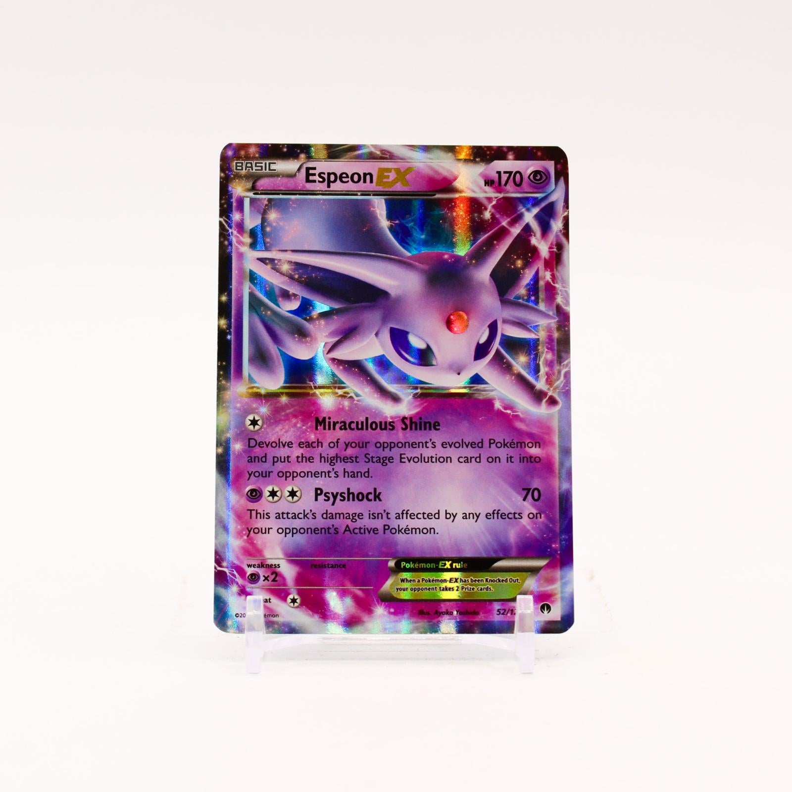 Espeon EX - 52/122 BREAKpoint Holo Ultra Rare Pokemon - NM/LP