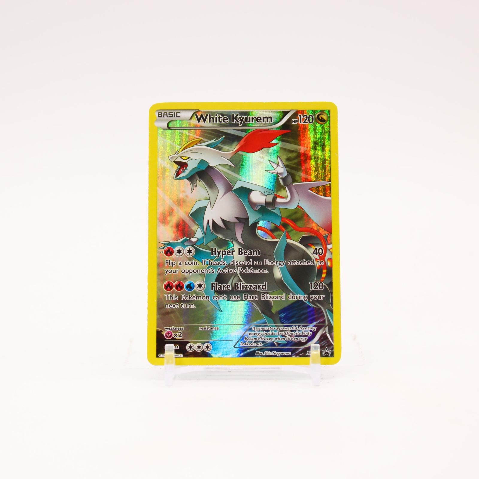 White Kyurem - XY81 Black Star Holo Full Art Promo Pokemon - LP