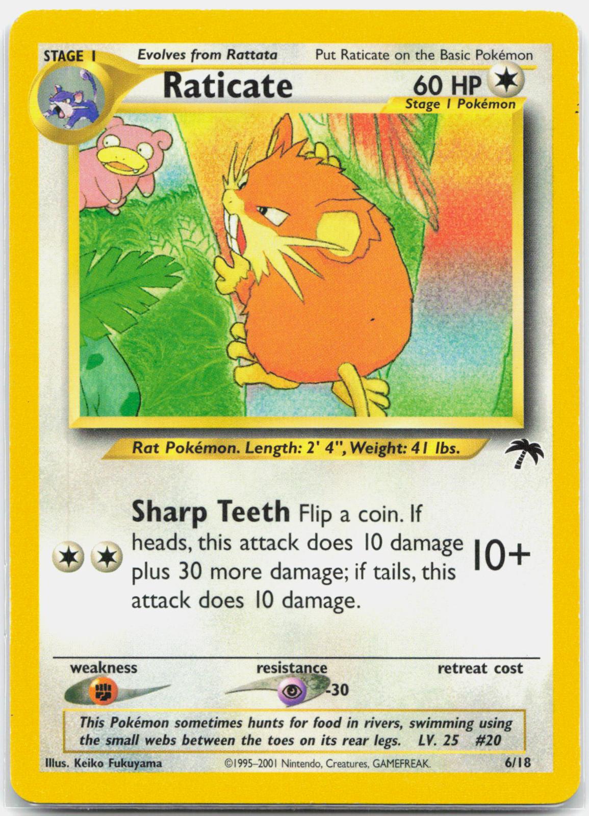 Raticate - 6/18 Southern Islands Pokemon - LP